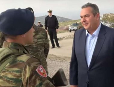 Ο φαντάρος από τον Πύργο που υποδέχτηκε τον Πάνο Καμμένο στο Αγαθονήσι (βίντεο)-(upd)